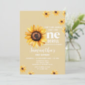 Waterverf Zonnebloemen is niet mooi jarig Kaart (Staand voorkant)