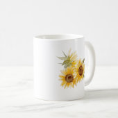 Waterverf Zonnebloemen Koffiemok (Voorkant rechts)