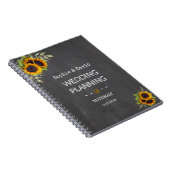 Waterverf Zonnebloemen Krijtbord Trouw Planner Notitieboek (Rechterzijde)