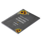 Waterverf Zonnebloemen Krijtbord Trouw Planner Notitieboek (Linkerzijde)