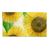 Waterverf zonnebloemen kussensloop (Achterkant-Rechts)