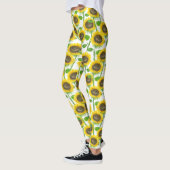 Waterverf zonnebloemen leggings (Links)