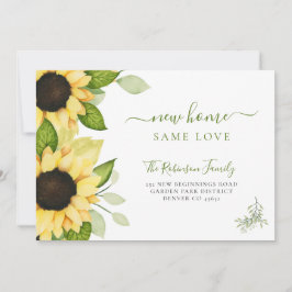 Waterverf zonnebloemen moderne beweging aankondiging