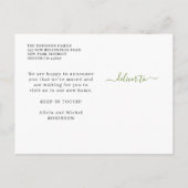 Waterverf zonnebloemen moderne beweging aankondigingskaart (Achterkant)