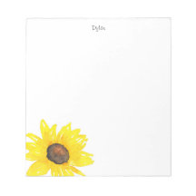 Waterverf zonnebloemen