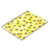 Waterverf zonnebloemen notitieboek (Linkerzijde)