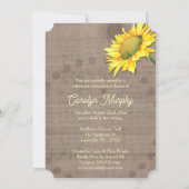 Waterverf Zonnebloemen Pensioenfeest Kaart (Achterkant)