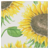 Waterverf zonnebloemen stof (Close Up)