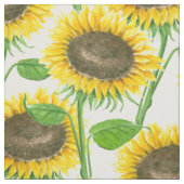 Waterverf zonnebloemen stof (Swatch)
