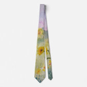 Waterverf zonnebloemen stropdas (Voorkant)