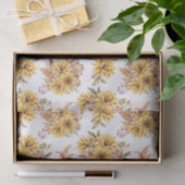 Waterverf Zonnebloemen Tissuepapier (Geschenk)