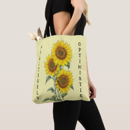 Waterverf Zonnebloemen Tote Bag
