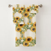 Waterverf Zonnebloemen Van Gogh Style Bad Handdoek (Insitu)