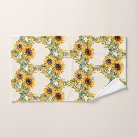 Waterverf Zonnebloemen Van Gogh Style Bad Handdoek (Handdoek)