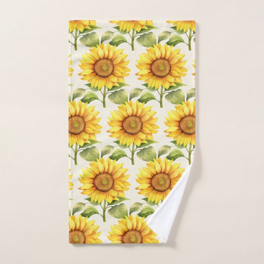 Waterverf Zonnebloemen Van Gogh Style Bad Handdoek (Handdoek)