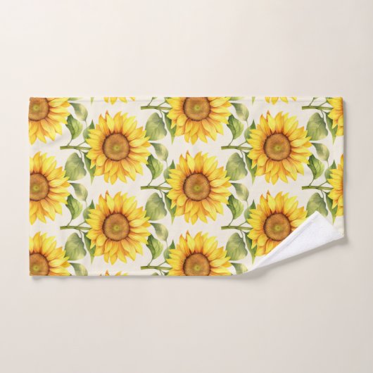 Waterverf Zonnebloemen Van Gogh Style Bad Handdoek (Handdoek)