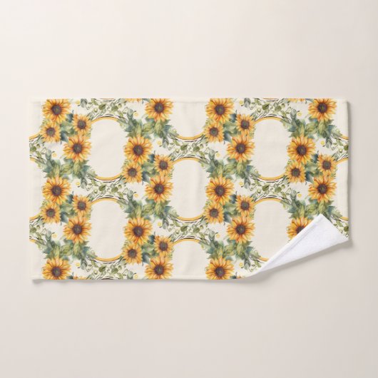 Waterverf Zonnebloemen Van Gogh Style Bad Handdoek (Handdoek)
