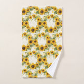 Waterverf Zonnebloemen Van Gogh Style Bad Handdoek (Handdoek)