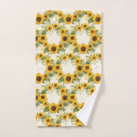 Waterverf Zonnebloemen Van Gogh Style Bad Handdoek (Handdoek)
