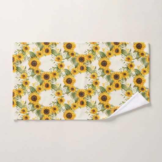Waterverf Zonnebloemen Van Gogh Style Bad Handdoek (Handdoek)
