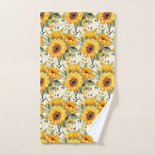 Waterverf Zonnebloemen Van Gogh Style Bad Handdoek (Handdoek)