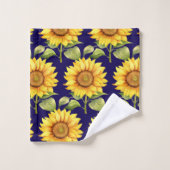Waterverf Zonnebloemen Van Gogh Style Bad Handdoek (Wasdoekje)
