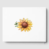 Waterverf - Zonnebloemen - Viering van het leven Gastenboek (Achterkant)