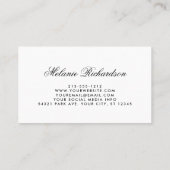 Waterverf Zonnebloemen Visitekaartje (Achterkant)