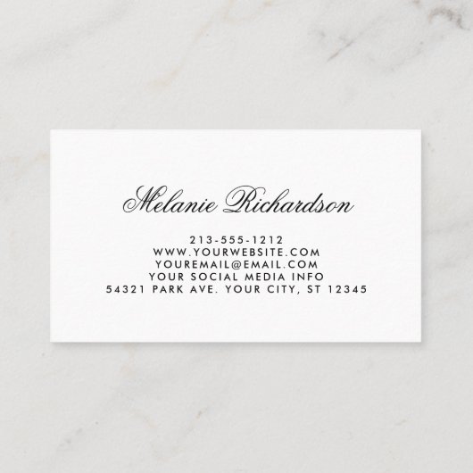 Waterverf Zonnebloemen Visitekaartje (Achterkant)