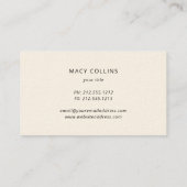 Waterverf zonnebloemen visitekaartje (Achterkant)