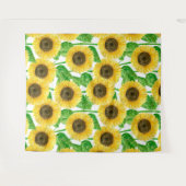 Waterverf zonnebloemen wandkleed (Voorkant (horizontaal))