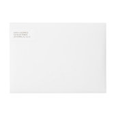 Waterverf Zonnebloemen Wraparound-adreslabel (Voorkant)