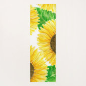 Waterverf zonnebloemen yogamat (Achterkant)