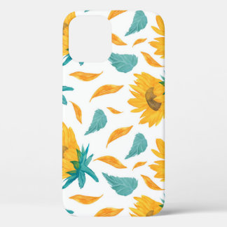 Waterverf Zonnebloemen: Zomer botanische print Case-Mate iPhone Case