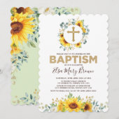  Waterverf Zonnebloemen Zomer Doorden Kaart (Voorkant / Achterkant)