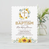  Waterverf Zonnebloemen Zomer Doorden Kaart (Staand voorkant)