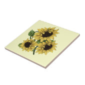  Waterverf Zonnebloemontwerp Tegeltje (Zijkant)