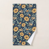 Waterverf zonnebloempatroon bad handdoek (Handdoek)