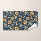 Waterverf zonnebloempatroon bad handdoek (Handdoek)