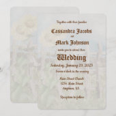 Waterverf zonnebloempel achtergrond kaart (Voorkant / Achterkant)