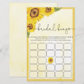 Waterverf zonnebloempel vrijgezellenfeest (Voorkant / Achterkant)