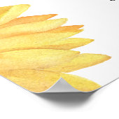 Waterverf zonnebloempitten poster (Hoek)