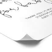 Waterverf zonnebloempitten voor baby poster (Hoek)