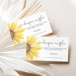 Waterverf zonnebloempitten voor luzerne informatiekaartje