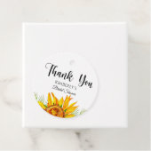 Waterverf zonnebloempitten voor vrijgezellenfeest bedankjes labels (In situ)