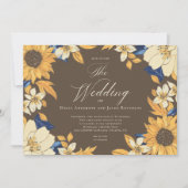 Waterverf Zonnebloempje Weddenschap Kaart (Voorkant)