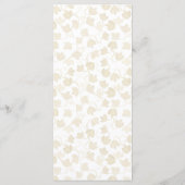 Waterverf zonnebloempompoenen herfstmenukaart menu (Achterkant)