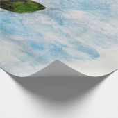 Waterverf Zonnebloemverf Cadeaupapier (Hoek)