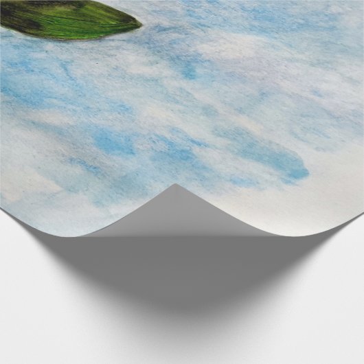 Waterverf Zonnebloemverf Cadeaupapier (Hoek)