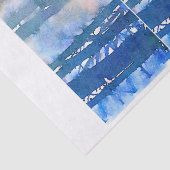 Waterverf Zonnebossen ontkoppelen Gemengde media Tissuepapier (Detail)